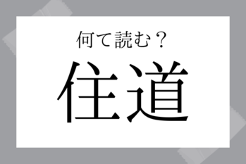 【難読地名】住道（すみのどう）